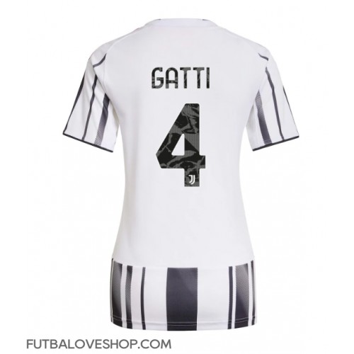 Dres Juventus Federico Gatti #4 Domáci pre Ženy 2025-26 Krátky Rukáv